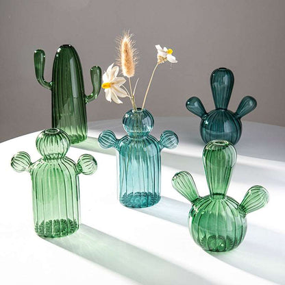 Hand Blown Cactus Glass Vase - Vase from Dear Cece - Just £14.99! Shop now at Dear Cece