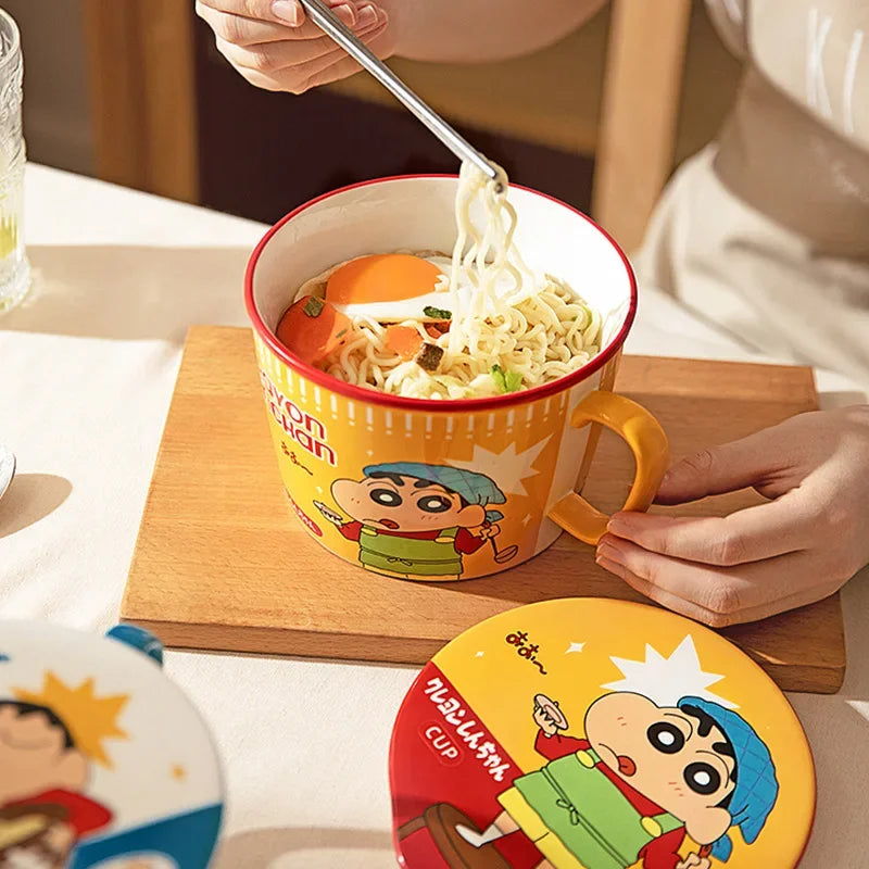 Japanese Anime Instant Noodle Bowl With Lid - Mugs from Dear Cece - Just £29.99! Shop now at Dear Cece