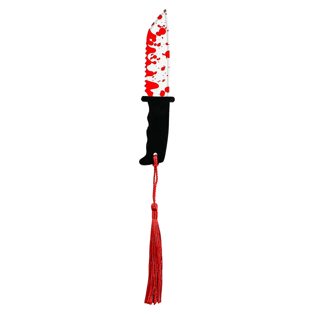 Creepy Paper Serial Killer Knife Bookmark