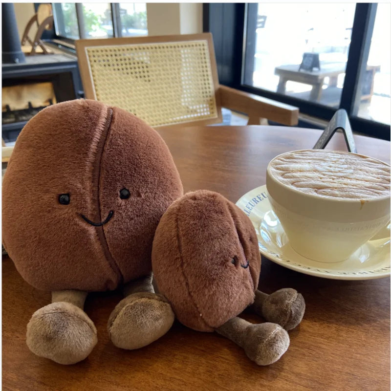 Cute Coffee Bean Plush Toy