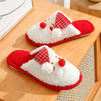 Santa Claus Christmas Slippers on shelf