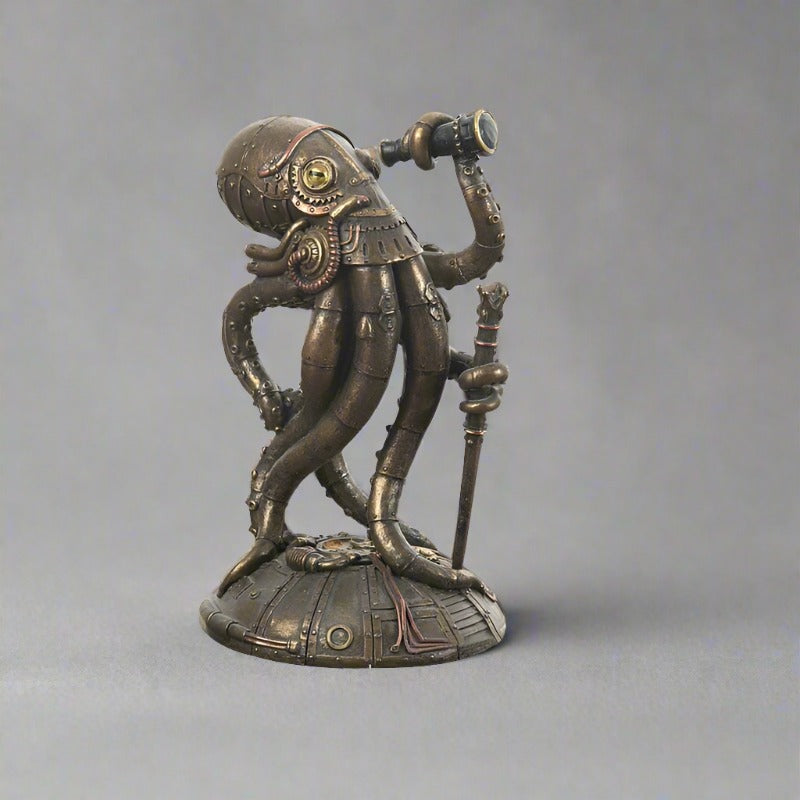 kraken steampunk figurine