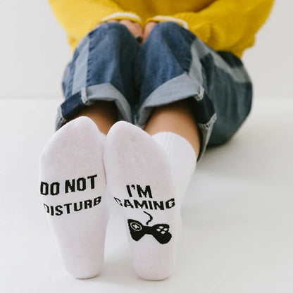 Gamer Novelty Socks - I'm Gaming DND white