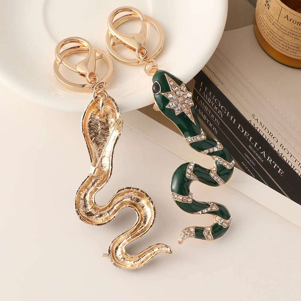 Chinese New Year 2025 Rhinestone Snake Keychain