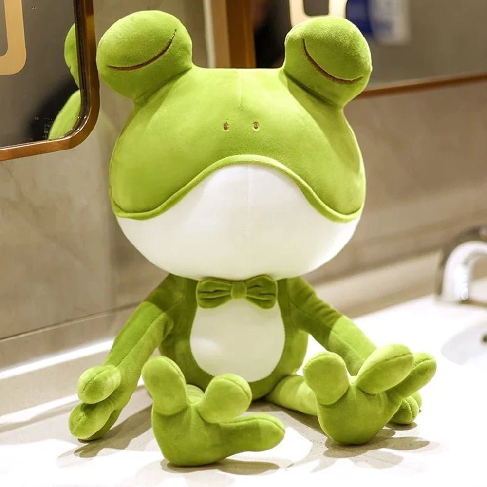 Fancy Frog Bowtie Plush Soft Toy - Soft Toys from Dear Cece - Just £17.99! Shop now at Dear Cece