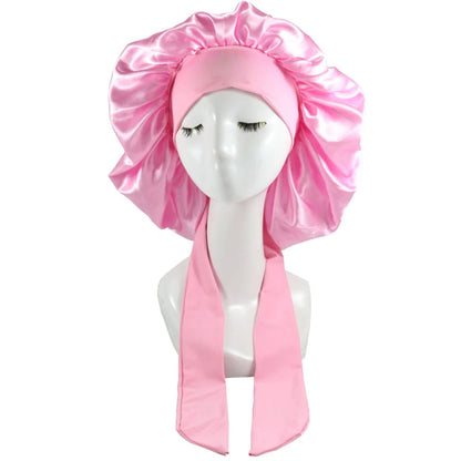 Satin Adjustable Night Sleep Cap for Curly Hair - Haircare from Dear Cece - Just £16.99! Shop now at Dear Cece