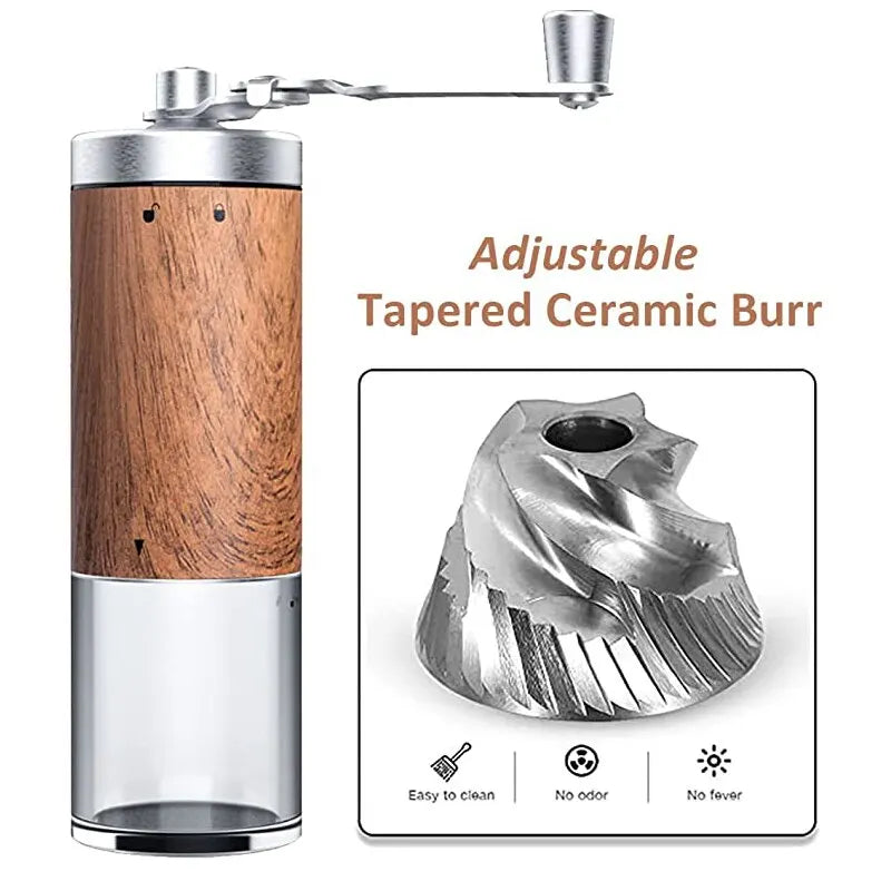 Portable Handheld Stainless Steel Coffee Grinder diagram