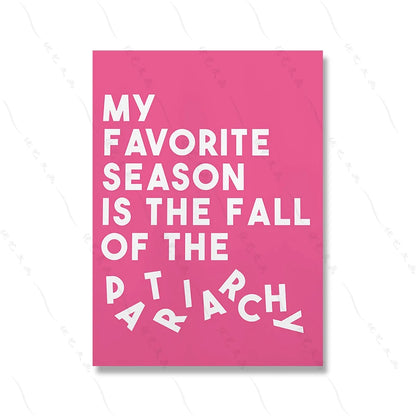 Fierce Feminist Cat Lady Pink Wall Art - Wall Art from Dear Cece - Just £16.99! Shop now at Dear Cece