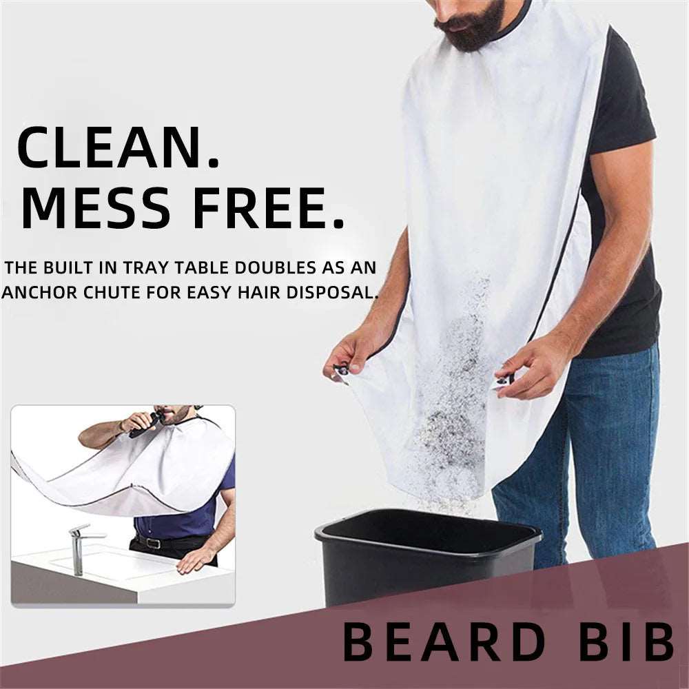 Beard Bib Men's Bathroom Shaving Apron - Bibs from Dear Cece - Just £8.99! Shop now at Dear Cece