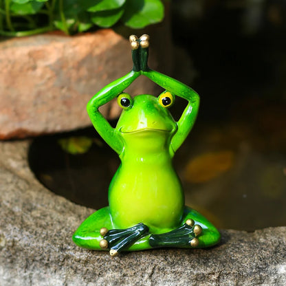 Sitting pose Meditating Yoga Frog Decoration