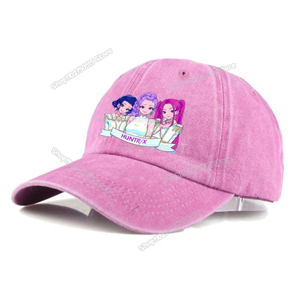 KPop Demon Hunters Retro Washed Baseball Cap