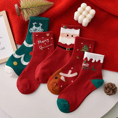 100% Cotton Christmas Gift Socks Set 1