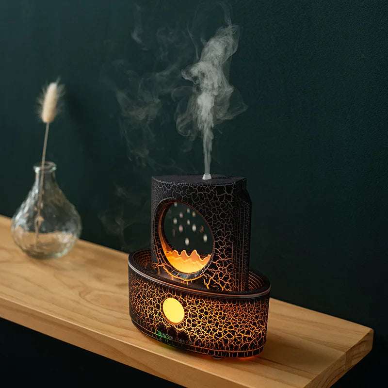 Black Zen Rain Clouds Essential Oil Aroma Diffuser