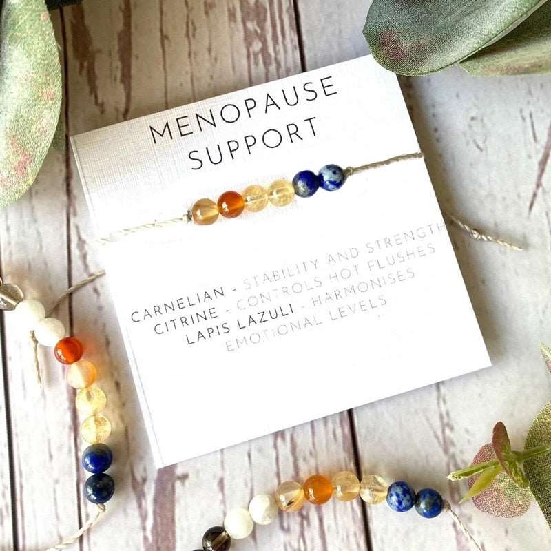 Menopause Support Natural  Crystal Healing Bracelet