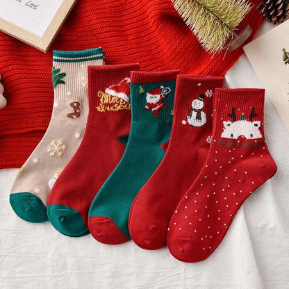 100% Cotton Christmas Gift Socks Set 2