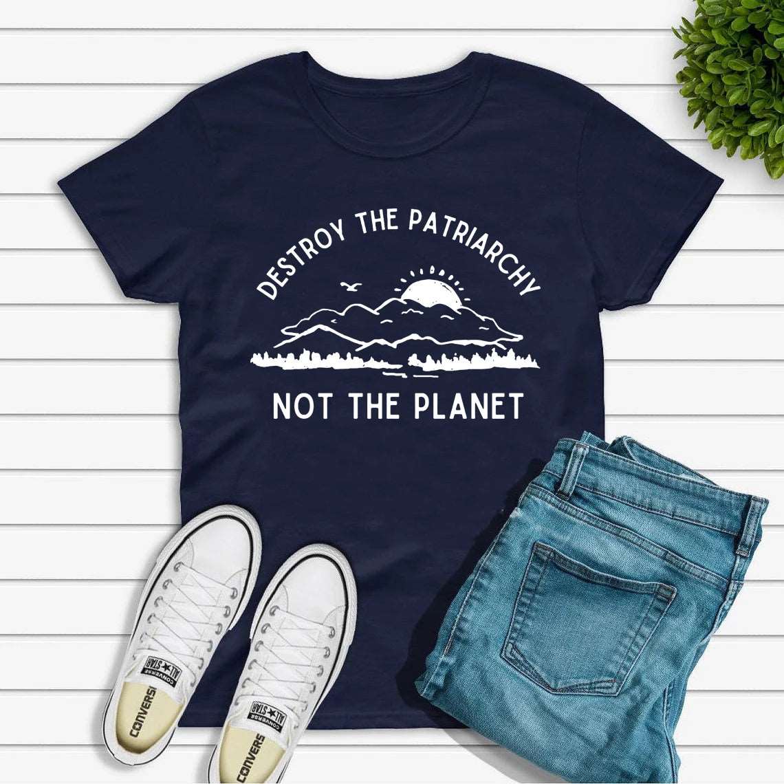 Destroy The Patriarchy Not The Planet T-Shirt - T Shirts from Dear Cece - Just £17.99! Shop now at Dear Cece