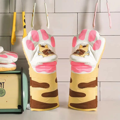 Cute Cat Paw Oven Glove - 1pcs - Oven Mitts from Dear Cece - Just £9.99! Shop now at Dear Cece