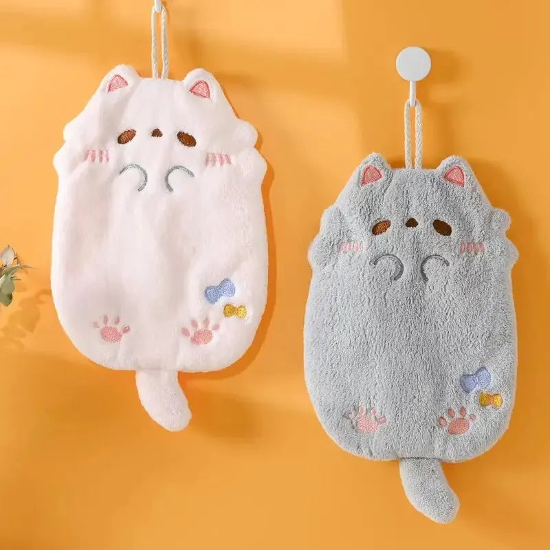 Cute Kawaii Cat Hanging Hand Towel - Towels from Dear Cece - Just £7.99! Shop now at Dear Cece