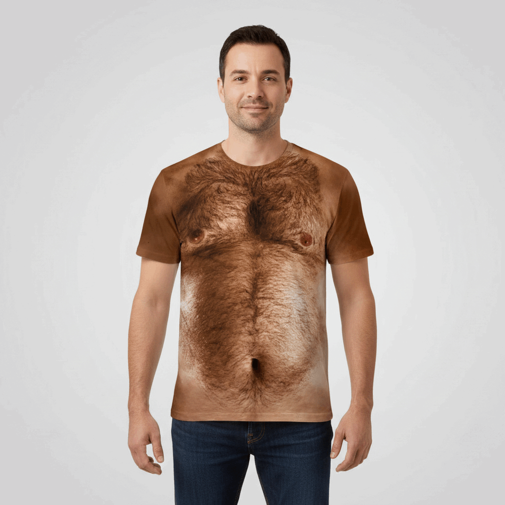 My Ugly T-Shirt - Mens Hairy Belly Printed T-shirt