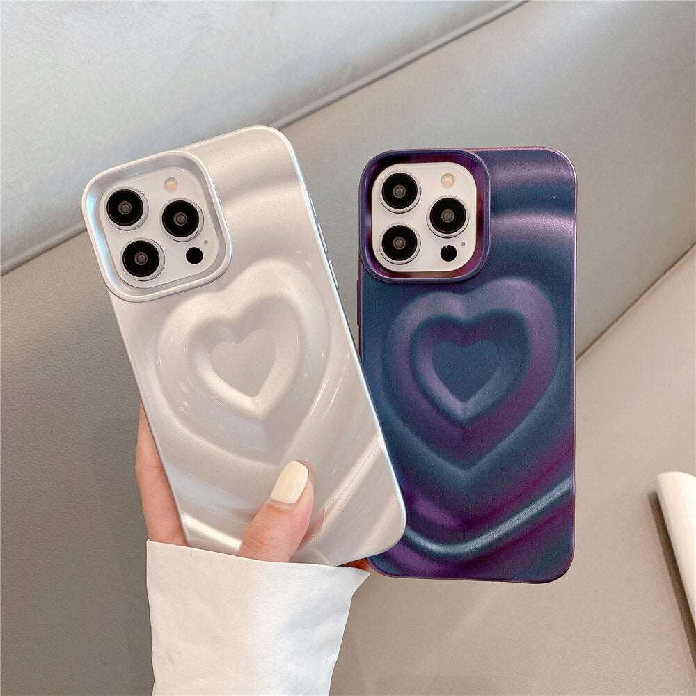 Love Heart Ripple iPhone Case