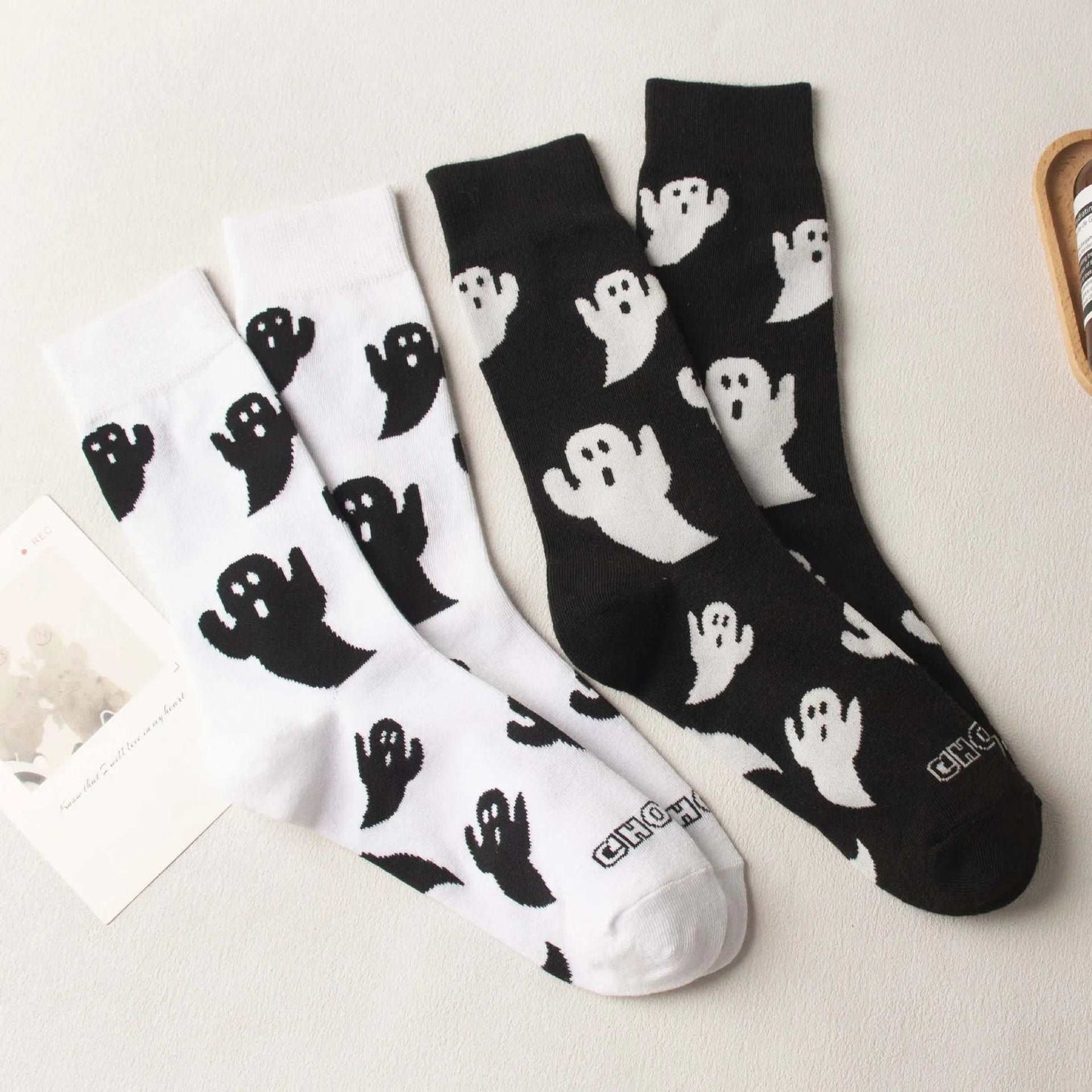 Cute & Spooky Ghost Halloween Socks