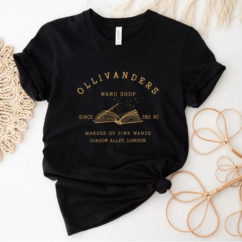 Ollivanders Wand Shop Harry Potter Graphic T-Shirt - T Shirts from Dear Cece - Just £18.99! Shop now at Dear Cece