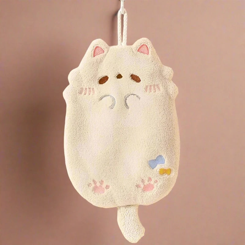 Cute Kawaii Cat Hanging Hand Towel - Towels from Dear Cece - Just £7.99! Shop now at Dear Cece