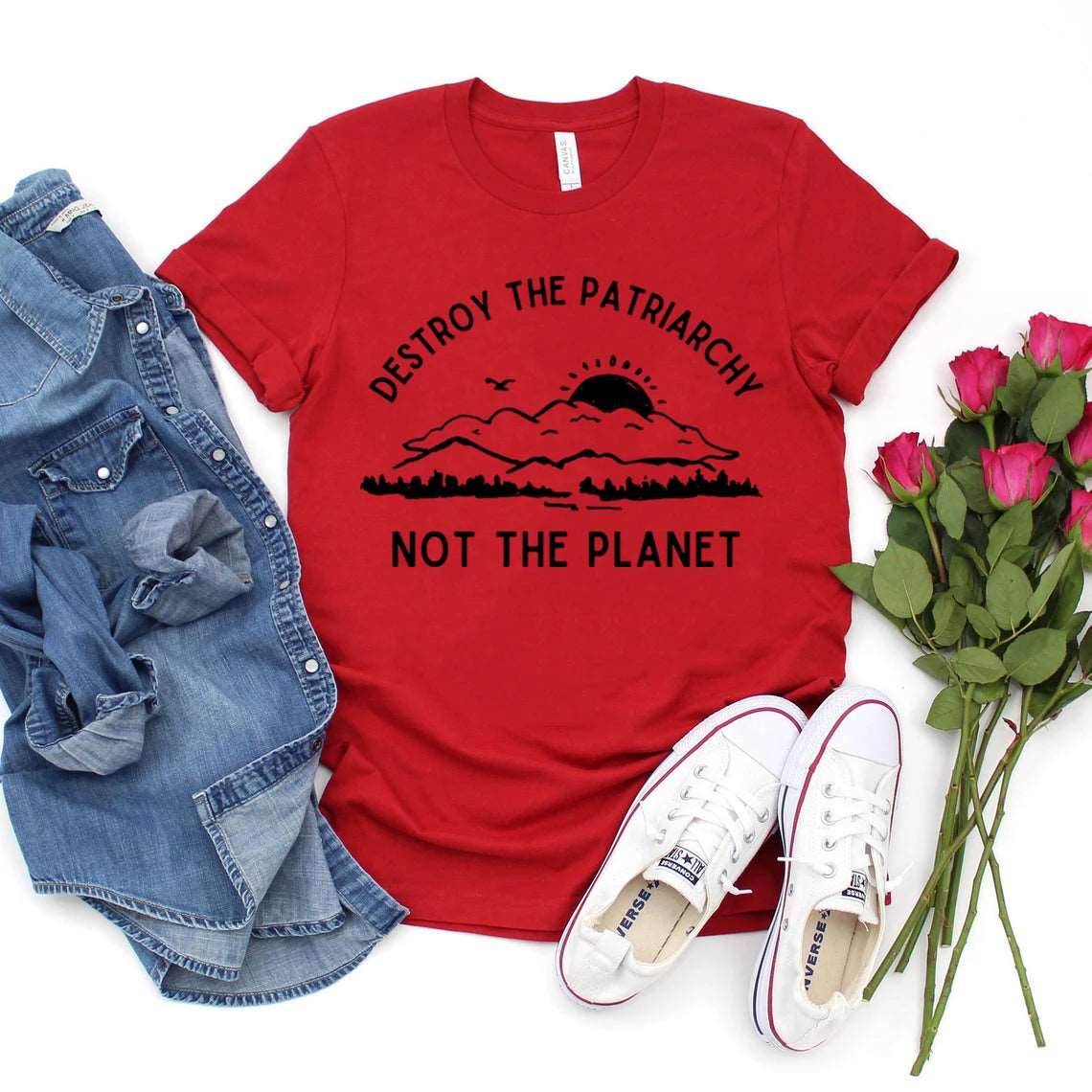 Destroy The Patriarchy Not The Planet T-Shirt - T Shirts from Dear Cece - Just £17.99! Shop now at Dear Cece