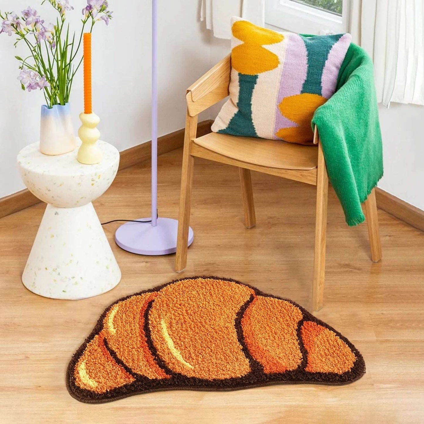 Cartoon Croissant Anti-Slip Floor Mat - Rugs from Dear Cece - Just £19.99! Shop now at Dear Cece