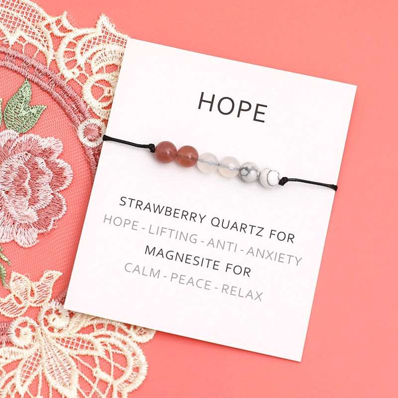 Hope Natural Healing Strawberry Quartz Bracelet