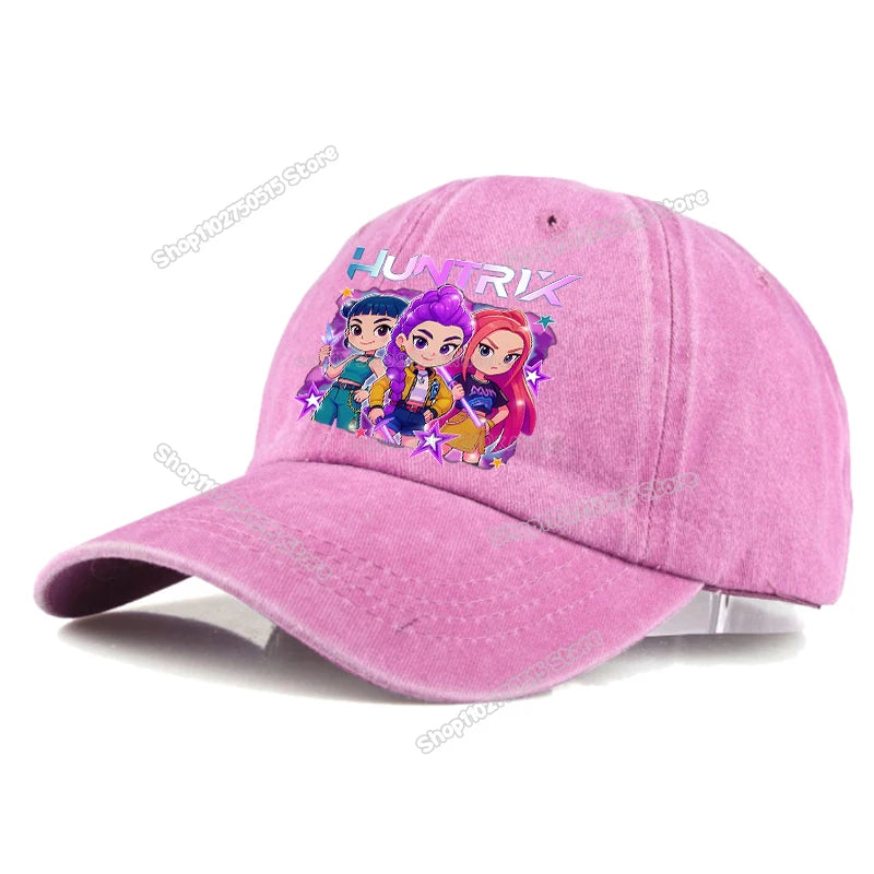 KPop Demon Hunters Retro Washed Baseball Cap