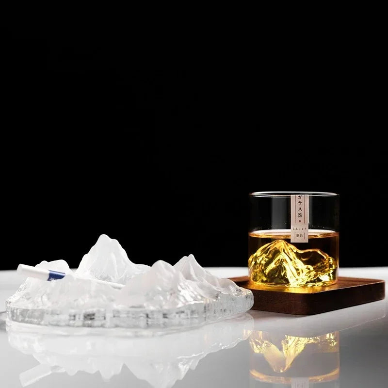 Japanese 3D Mountain Whiskey Glass 