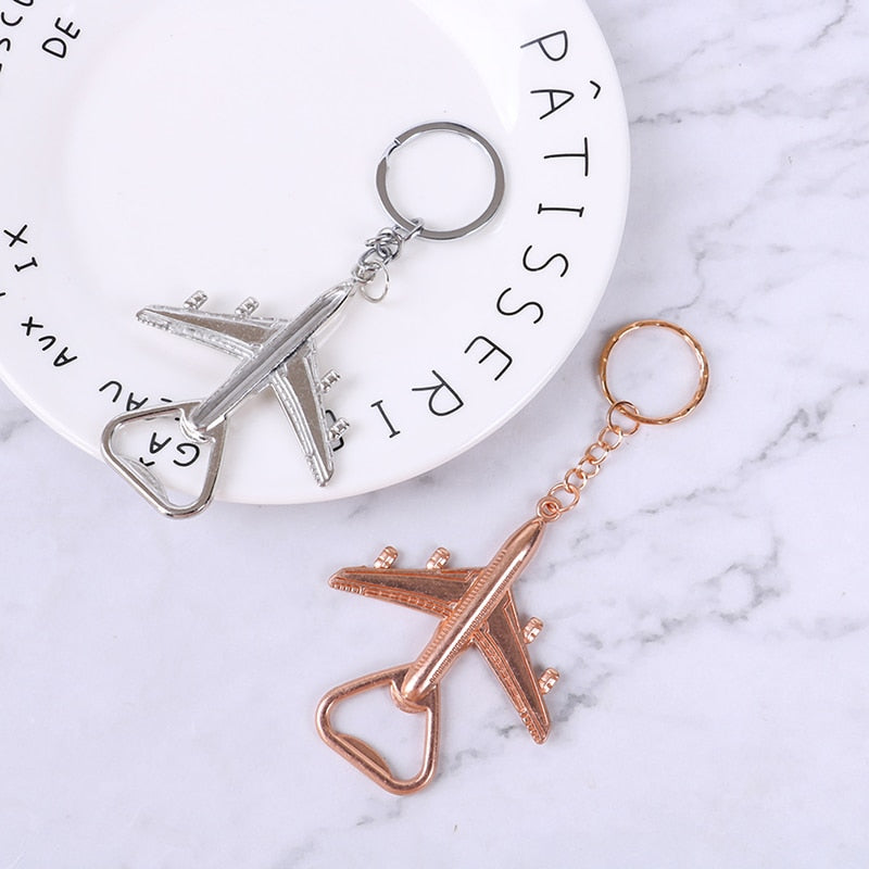 Aeroplane Beer Bottle Opener Keyring - Keychains from Dear Cece - Just £6.99! Shop now at Dear Cece