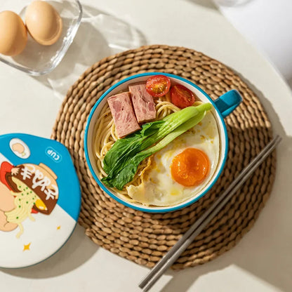 Japanese Anime Instant Noodle Bowl With Lid - Mugs from Dear Cece - Just £29.99! Shop now at Dear Cece