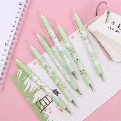 Cute Frog Gel Pen Pack of 6 (Black Ink) - Pens from Dear Cece - Just £7.99! Shop now at Dear Cece