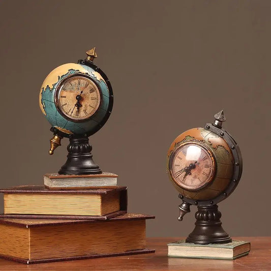 Vintage Style Desktop Globe Clock - Clocks from Dear Cece - Just £22.99! Shop now at Dear Cece