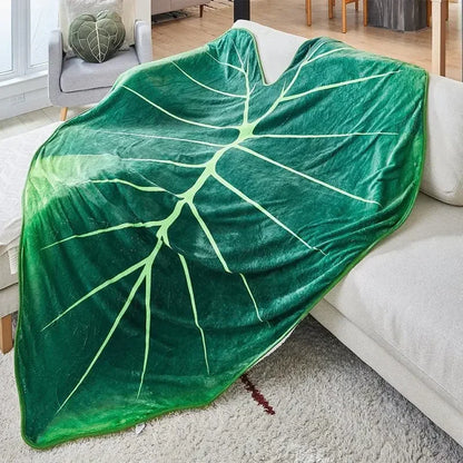 Super Soft Giant Leaf Plant Blanket - Blankets & Throws from Dear Cece - Just £19.99! Shop now at Dear Cece