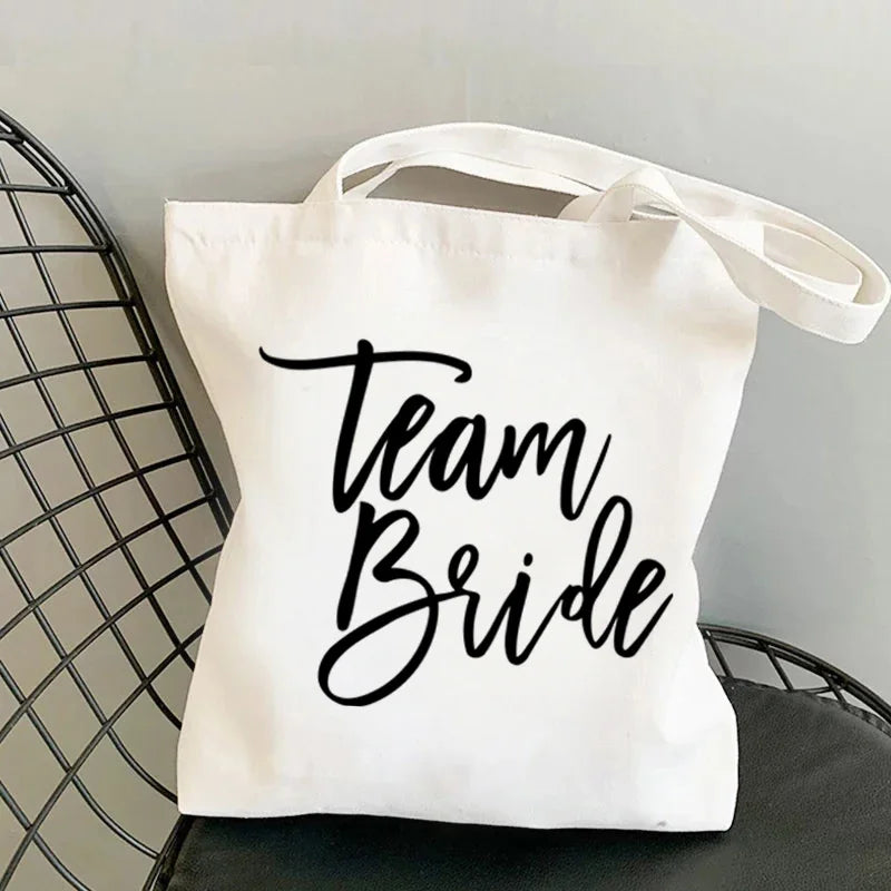 team bride tote bag wedding gift