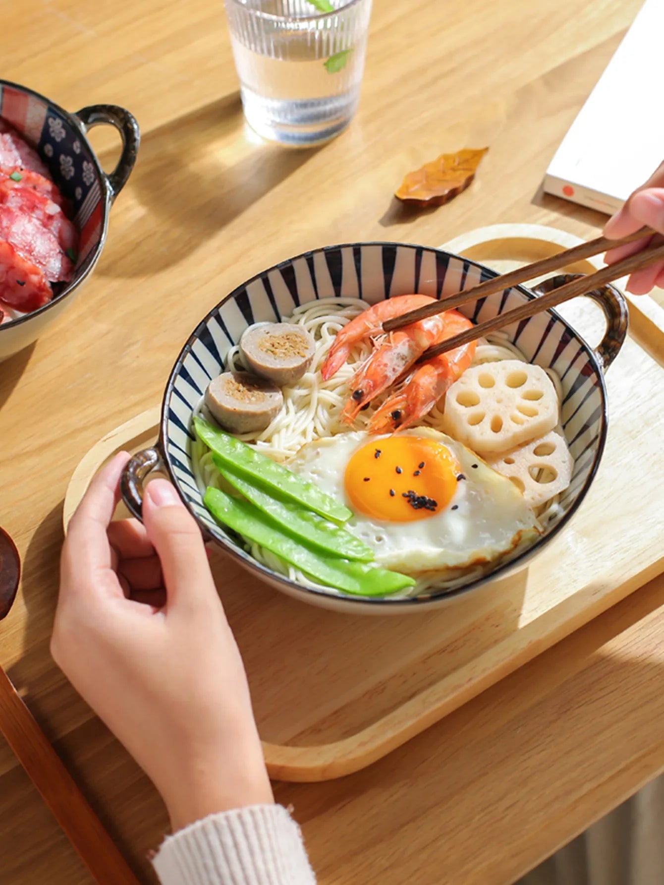 Japanese Ceramic Noodle Ramen Bowl