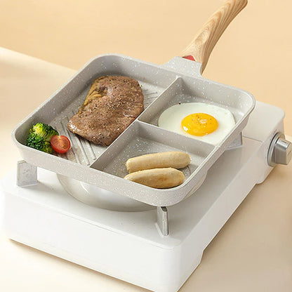 3 In 1 Non-Stick Breakfast Frying Pan - kitchen Accessories from Dear Cece - Just £39.99! Shop now at Dear Cece