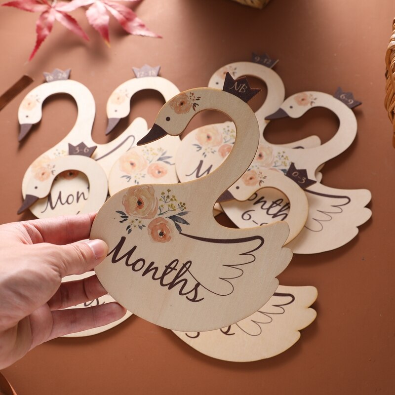 Wooden Swan 0-24 Months Wardrobe Dividers 7Pcs Set - Baby Gift Set from Dear Cece - Just £12.99! Shop now at Dear Cece