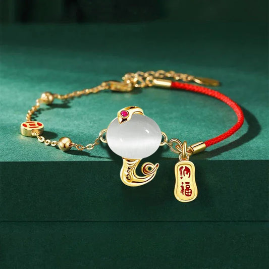 Year of the Snake 2025 Zodiac Lucky Rope Bracelet