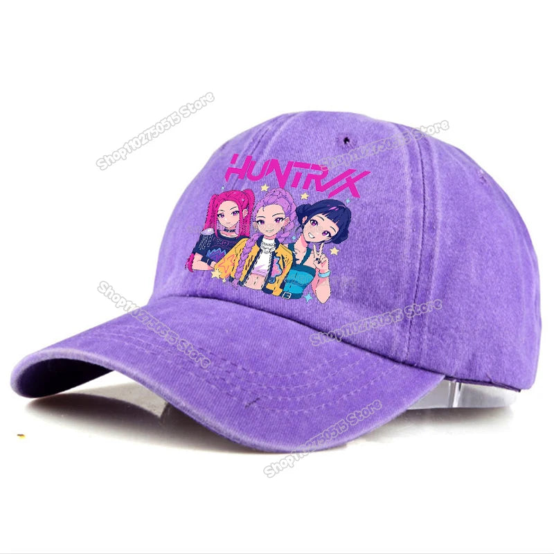 KPop Demon Hunters Retro Washed Baseball Cap