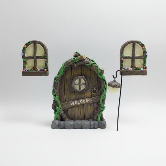 Miniature Garden Fairy Door Set - Outdoor Decorations from Dear Cece - Just £19.99! Shop now at Dear Cece