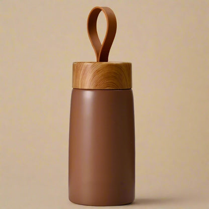 dark brown travel mug