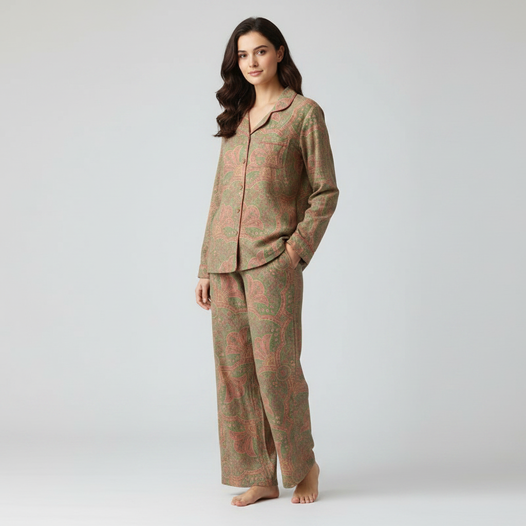 Tribal Pattern Print 100% Cotton Luxury Pyjamas