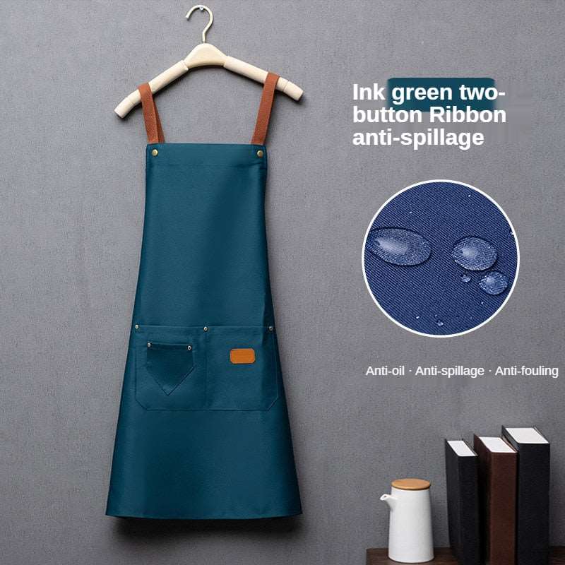 Teal apron