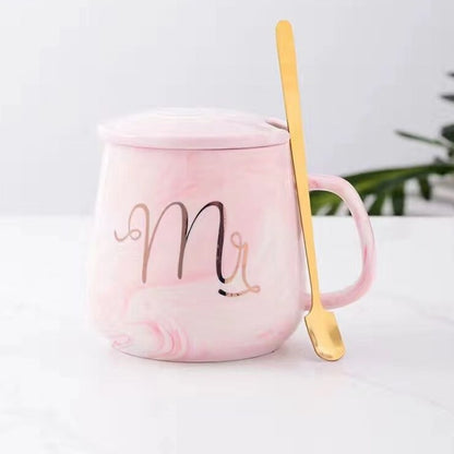 Ceramic Mr & Mrs Marble Mug Set - His and Hers Gift Set - Mugs from Dear Cece - Just £14.99! Shop now at Dear Cece