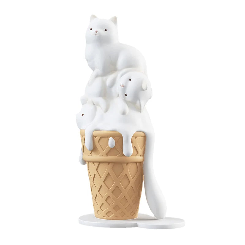 Ice Cream Melting Cat Sculpture - Home Decor from Dear Cece - Just £34.99! Shop now at Dear Cece