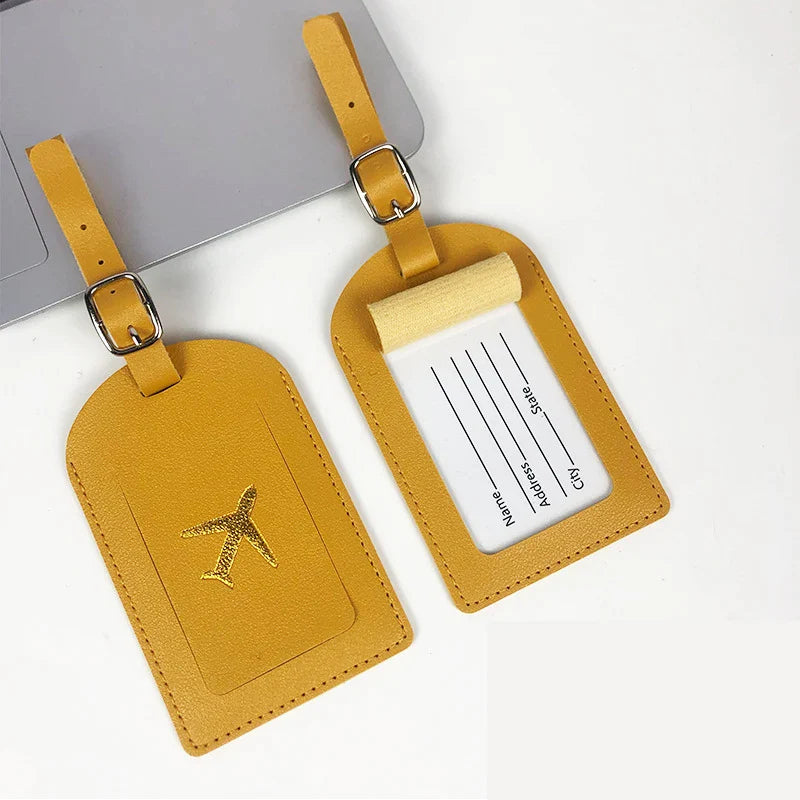 PU Vegan Leather Luggage Tag - luggage tags from Dear Cece - Just £7.99! Shop now at Dear Cece